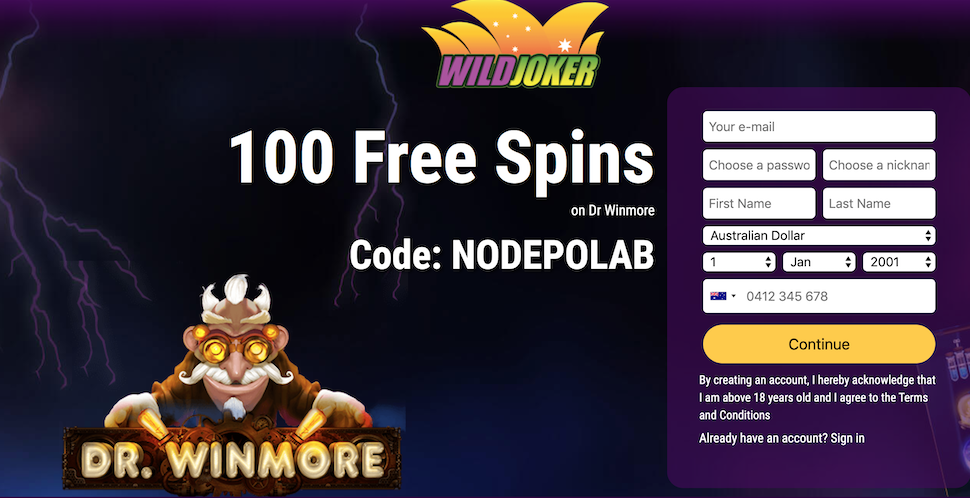 Wild joker no deposit bonus free spins no deposit